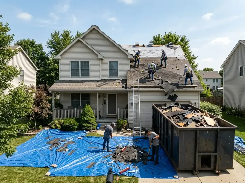 roof-replacement-debris-remova-004 — frequently asked questions, Cheapest Dumpster Rentals in Fox Farm-College, WY